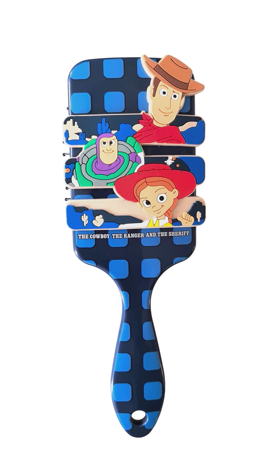 Cepillo rectangular para pelo Toy Story con apliques de personajes